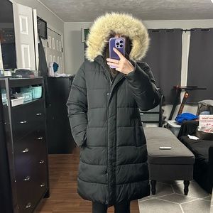 Gap medium length puffer jacket